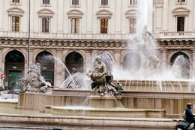 Palazzo dell'Esedra og Fontana delle Naiadi