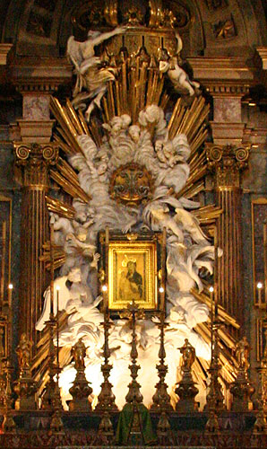 Ikon på højalteret i Kirken Santissimo Nome di Maria
