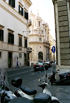 Via XX Settembre med Quattro-Fontane-krydset og San Carlino