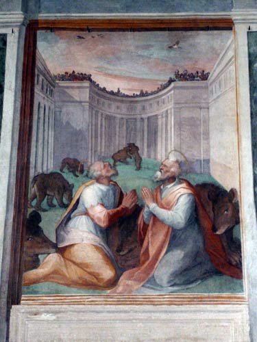 Kirken Santo Stefano Rotondo: Cappella dei Santi Primo e Feliciano - cop. Bo Lundin