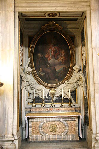 2. alter i venstre side (Altare di San Francesco)