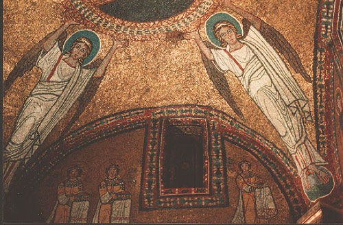 Foto fra Kirken Santa Prassede: Lofts-mosaik i Cappella di San Zenone