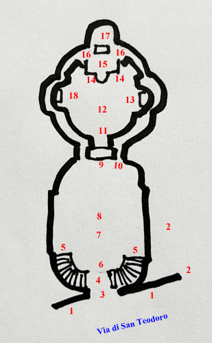 Plan over Kirken San Teodoro