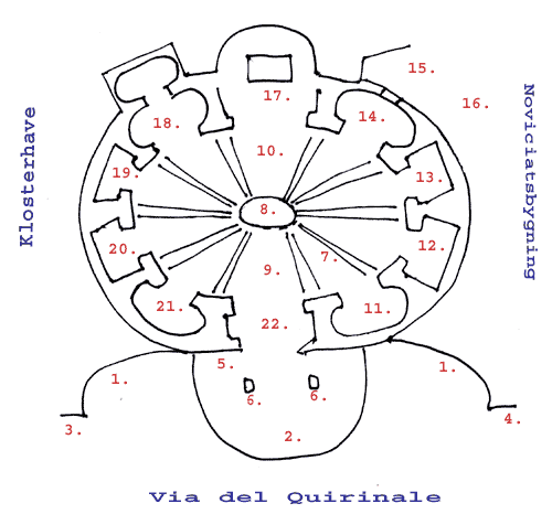 Plan over Sant'Andrea al Quirinale
