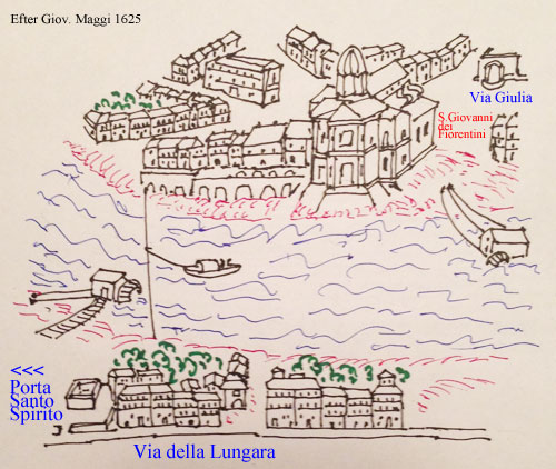 Efter Giovanni Maggis kort fra 1625