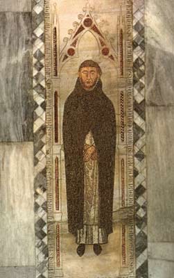 Foto fra Santa Sabina, gravsten i gulvet