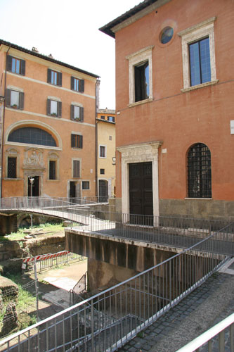 Casa dei Vallati, ud mod Portico d'Ottavia-udgravning - cop.Leif Larsson