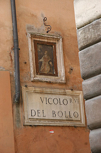 Foto af Madonna med Barnet og San Filippo Neri, Vicolo del Bollo 1. - cop. Leif Larsson