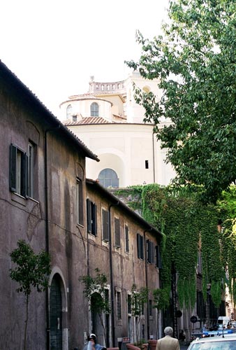 Via Giulia med Buen Arco Farnesiano og Antiquario Farnesiano - cop.Leif Larsson