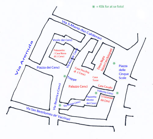 Plan over Monte dei Cenci